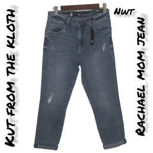 NWT Kut From The Kloth Distressed Rachael Mom Jeans
